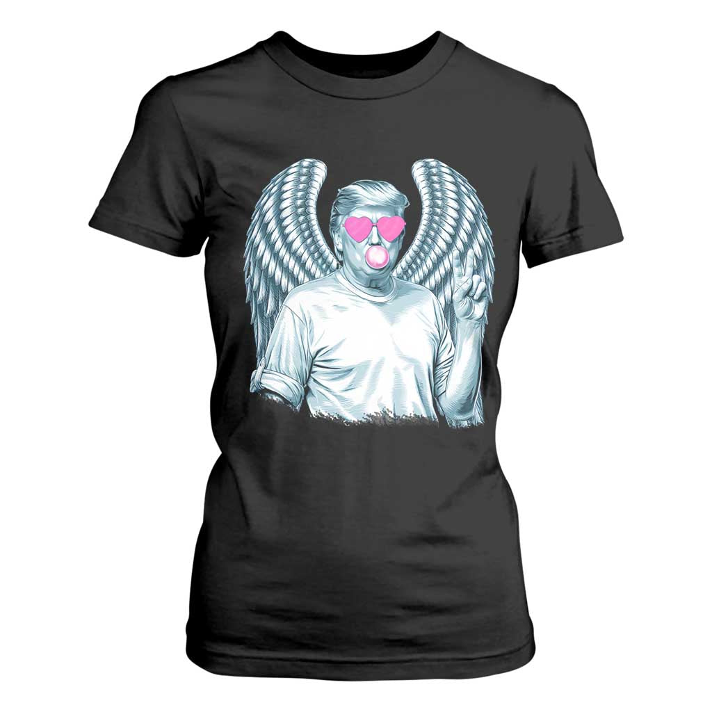 Trump Cupid Vibes T Shirt For Women Trump Bubble Gum TS09 Black Print Your Wear