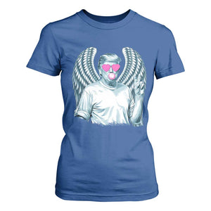 Trump Cupid Vibes T Shirt For Women Trump Bubble Gum TS09 Royal Blue Print Your Wear