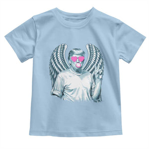 Trump Cupid Vibes Toddler T Shirt Trump Bubble Gum TS09 Light Blue Print Your Wear