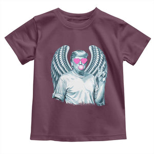 Trump Cupid Vibes Toddler T Shirt Trump Bubble Gum TS09 Maroon Print Your Wear