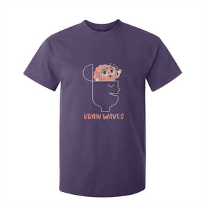 Funny Neuroscience Brain Waves T Shirt For Kid TS09 Purple Print Your Wear