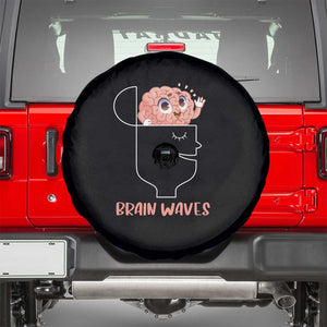 Funny Neuroscience Brain Waves Spare Tire Cover TS09 Black Print Your Wear