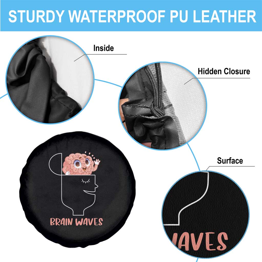 Funny Neuroscience Brain Waves Spare Tire Cover TS09 Print Your Wear