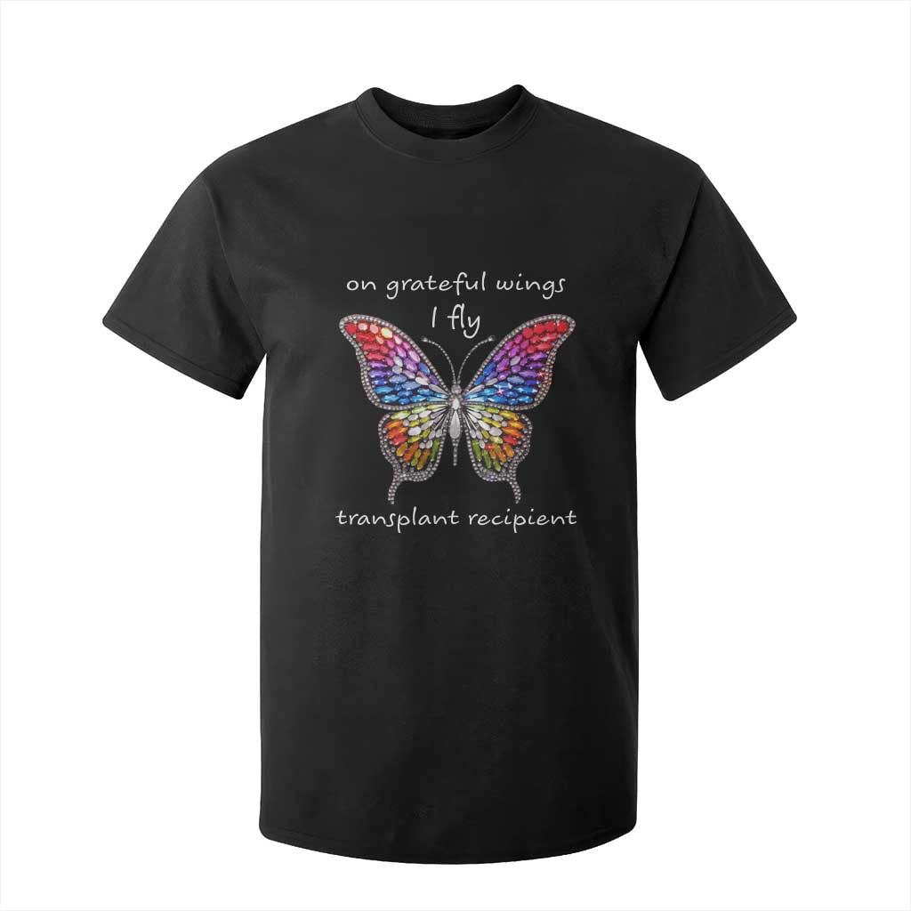 Transplant Recipient T Shirt For Kid On Grateful Wings I Fly TS09 Black Print Your Wear