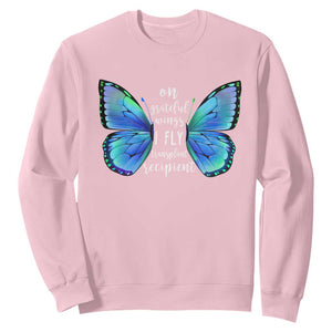 Transplant Recipient On Grateful Wings I Fly Sweatshirt TS09 Light Pink Print Your Wear