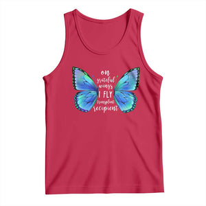 Transplant Recipient On Grateful Wings I Fly Tank Top TS09 Red Print Your Wear