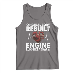 Open Heart Surgery Tank Top Original Body Rebuilt Engine Runs Like A Charm TS09 Deep Heather Print Your Wear