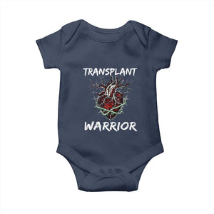 Heart Transplant Warrior Baby Onesie TS09 Navy Print Your Wear