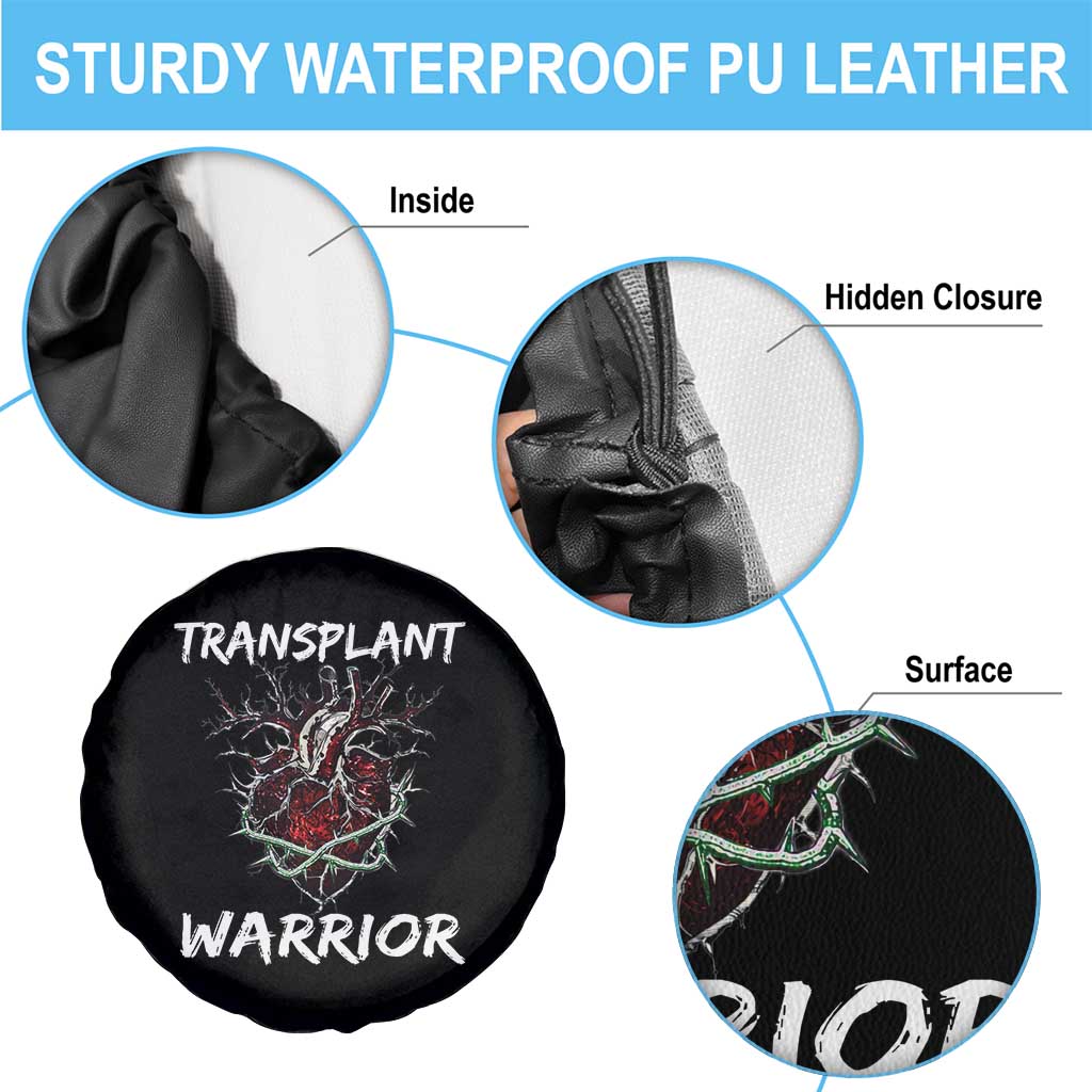 Heart Transplant Warrior Spare Tire Cover TS09 Print Your Wear