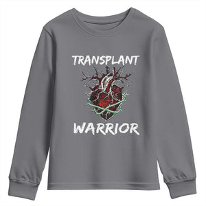 Heart Transplant Warrior Youth Sweatshirt TS09 Charcoal Print Your Wear