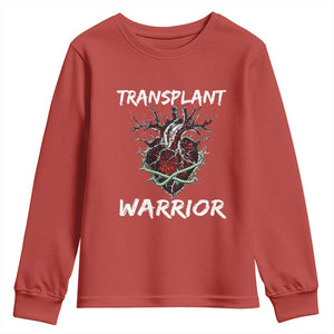 Heart Transplant Warrior Youth Sweatshirt TS09 Red Print Your Wear