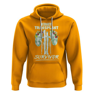 Kidney Transplant Survivor Organ Recipient Hoodie TS09 Gold Printyourwear