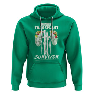 Kidney Transplant Survivor Organ Recipient Hoodie TS09 Irish Green Printyourwear