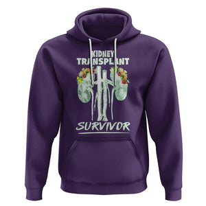 Kidney Transplant Survivor Organ Recipient Hoodie TS09 Purple Printyourwear