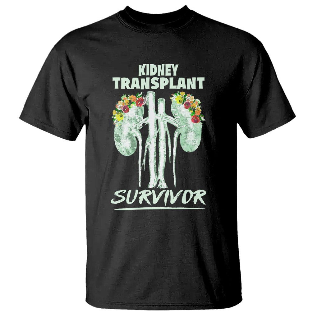 Kidney Transplant Survivor Organ Recipient T Shirt TS09 Black Printyourwear