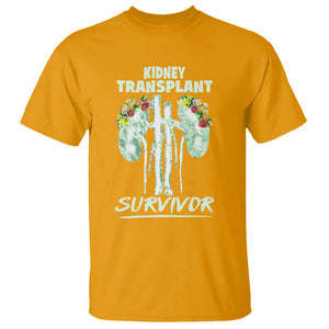 Kidney Transplant Survivor Organ Recipient T Shirt TS09 Gold Printyourwear