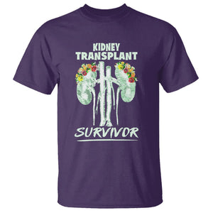 Kidney Transplant Survivor Organ Recipient T Shirt TS09 Purple Printyourwear