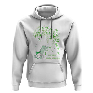 I Wear Green For Kidney Disease Awareness Elephant Survivors Hoodie TS09 White Printyourwear