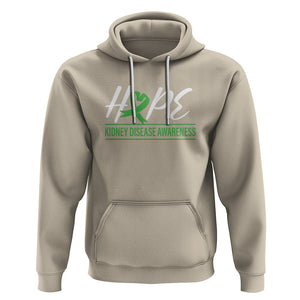 Hope Kidney Disease Awareness Month Green Ribbon Hoodie TS09 Sand Printyourwear