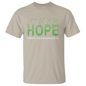 Kidney Disease Awareness Month T Shirt Hope Green Ribbon Support TS09 Sand Printyourwear