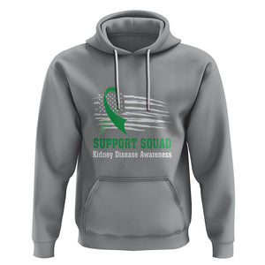 Kidney Disease Awareness Month Hoodie Support Squad USA Flag Strong Warrior TS09 Sport Gray Printyourwear