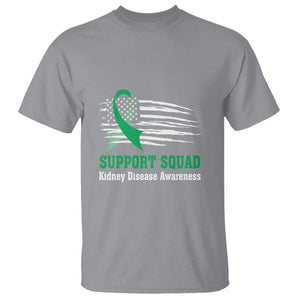 Kidney Disease Awareness Month T Shirt Support Squad USA Flag Strong Warrior TS09 Sport Gray Printyourwear