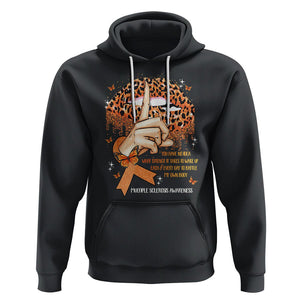 Multiple Sclerosis Awareness Hoodie Leopard Lips You Have No Idea What Strength It Takes To Wake Up Each Everr Day To Battle My Own Body TS09 Black Printyourwear