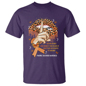 Multiple Sclerosis Awareness T Shirt Leopard Lips You Have No Idea What Strength It Takes To Wake Up Each Everr Day To Battle My Own Body TS09 Purple Printyourwear