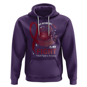 Multiple Myeloma Awareness Hoodie My Husbands Fight Is My Fight TS09 Purple Printyourwear