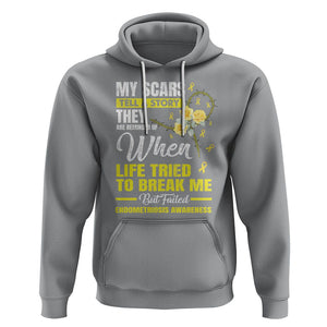 Endometriosis Awareness Hoodie My Scars Tell A Story When Life Tried To Break Me But Failed TS09 Sport Gray Printyourwear