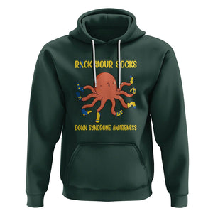 Down Syndrome Day Hoodie Rock Your Sock Funny Octopus Socks TS09 Dark Forest Green Printyourwear