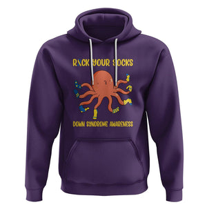 Down Syndrome Day Hoodie Rock Your Sock Funny Octopus Socks TS09 Purple Printyourwear