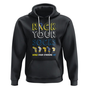 World Down Syndrome Day Rock Your Sock Hoodie TS09 Black Printyourwear