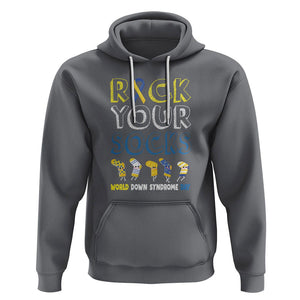 World Down Syndrome Day Rock Your Sock Hoodie TS09 Charcoal Printyourwear