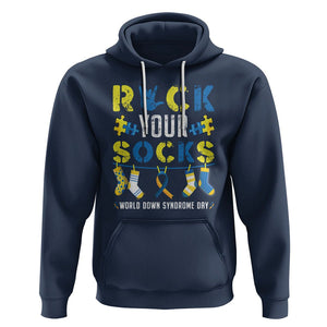 Down Syndrome Day Funny Rock Your Sock Hoodie TS09 Navy Printyourwear