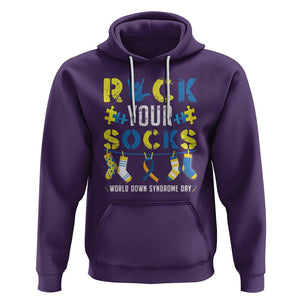 Down Syndrome Day Funny Rock Your Sock Hoodie TS09 Purple Printyourwear