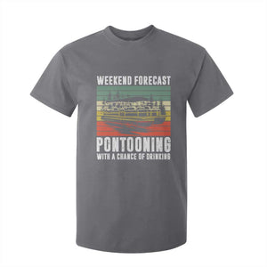 Weekend Forecast Pontooning With A Chance Of Drinking T Shirt For Kid TS09 Charcoal Print Your Wear
