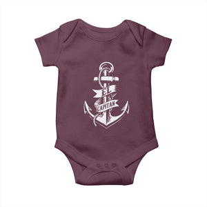 Boat El Capitan Baby Onesie TS09 Maroon Print Your Wear