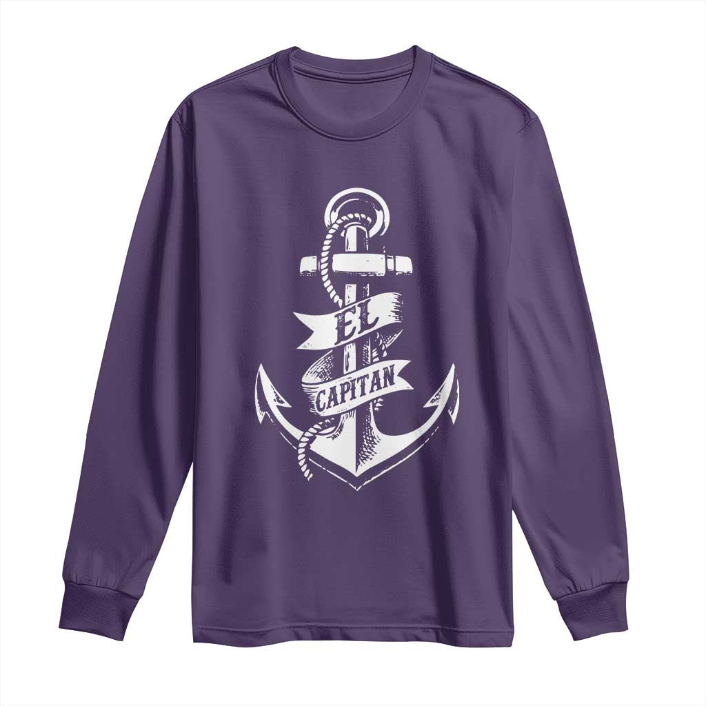 Boat El Capitan Long Sleeve Shirt TS09 Purple Print Your Wear