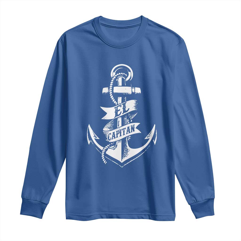 Boat El Capitan Long Sleeve Shirt TS09 Royal Blue Print Your Wear