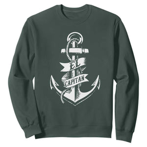 Boat El Capitan Sweatshirt TS09 Dark Forest Green Print Your Wear