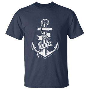 Boat El Capitan T Shirt TS09 Navy Print Your Wear