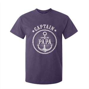 Captain Papa T Shirt For Kid Lake Sailor Boating TS09 Purple Print Your Wear