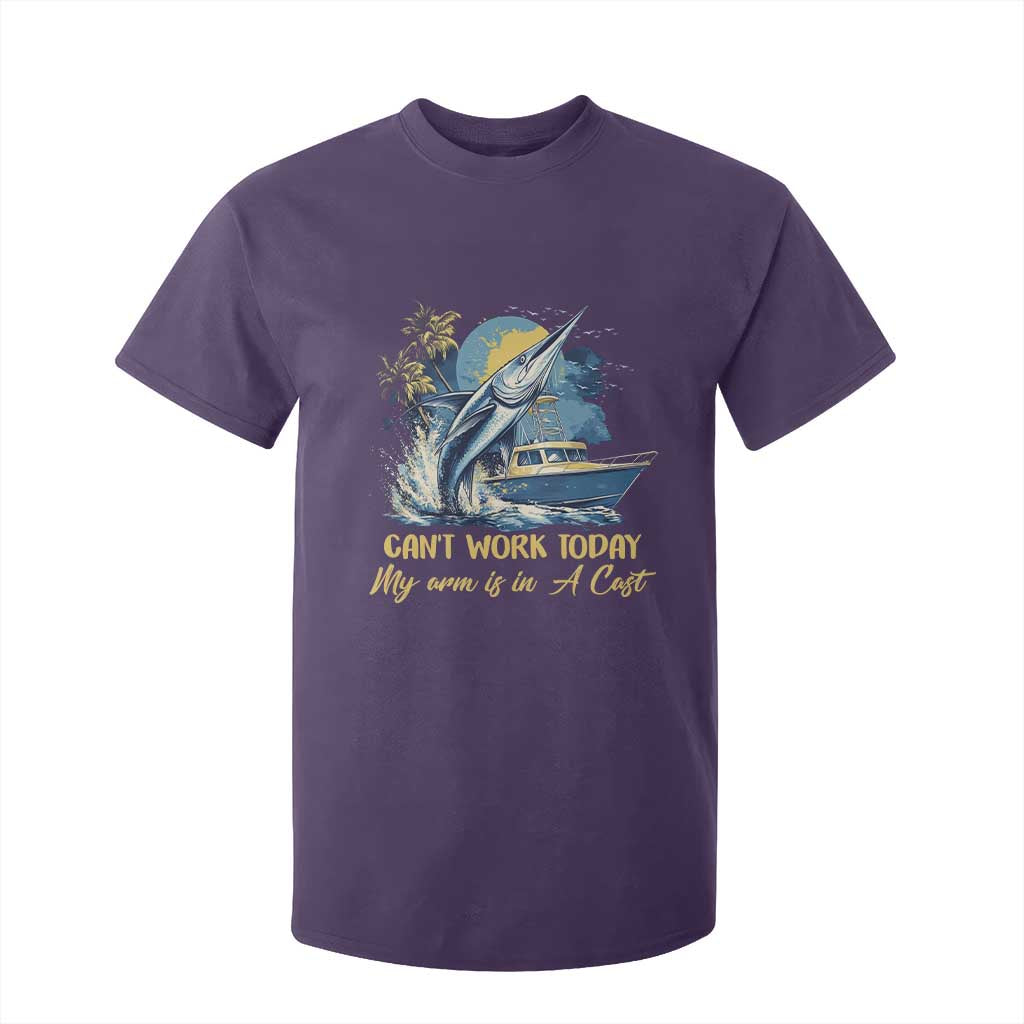 Fishing Boat T Shirt For Kid Fish More Worry Less TS09 Purple Print Your Wear
