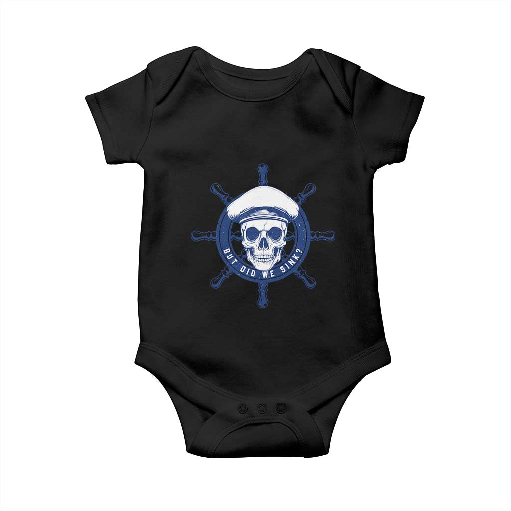 Funny But Did We Sink Baby Onesie TS09 Black Print Your Wear
