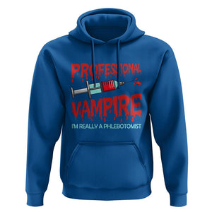 Funny Phlebotomist Professional Vampire Hoodie TS09 Royal Blue Printyourwear