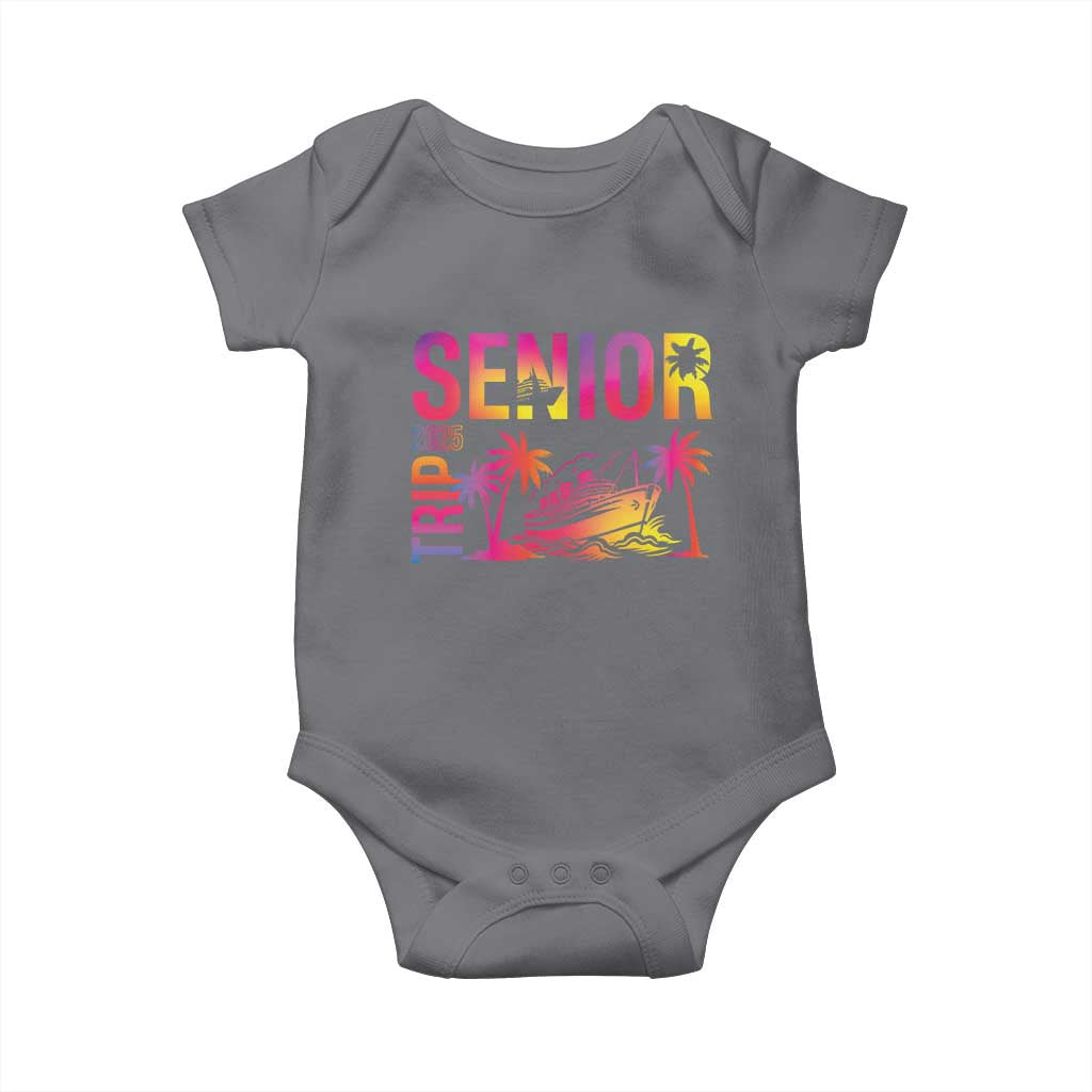 Senior Trip 2025 Baby Onesie Class of 2025 TS09 Charcoal Print Your Wear