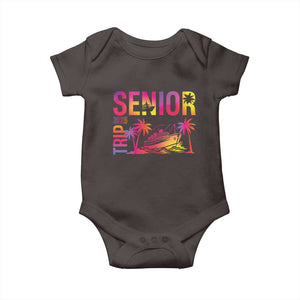 Senior Trip 2025 Baby Onesie Class of 2025 TS09 Dark Chocolate Print Your Wear