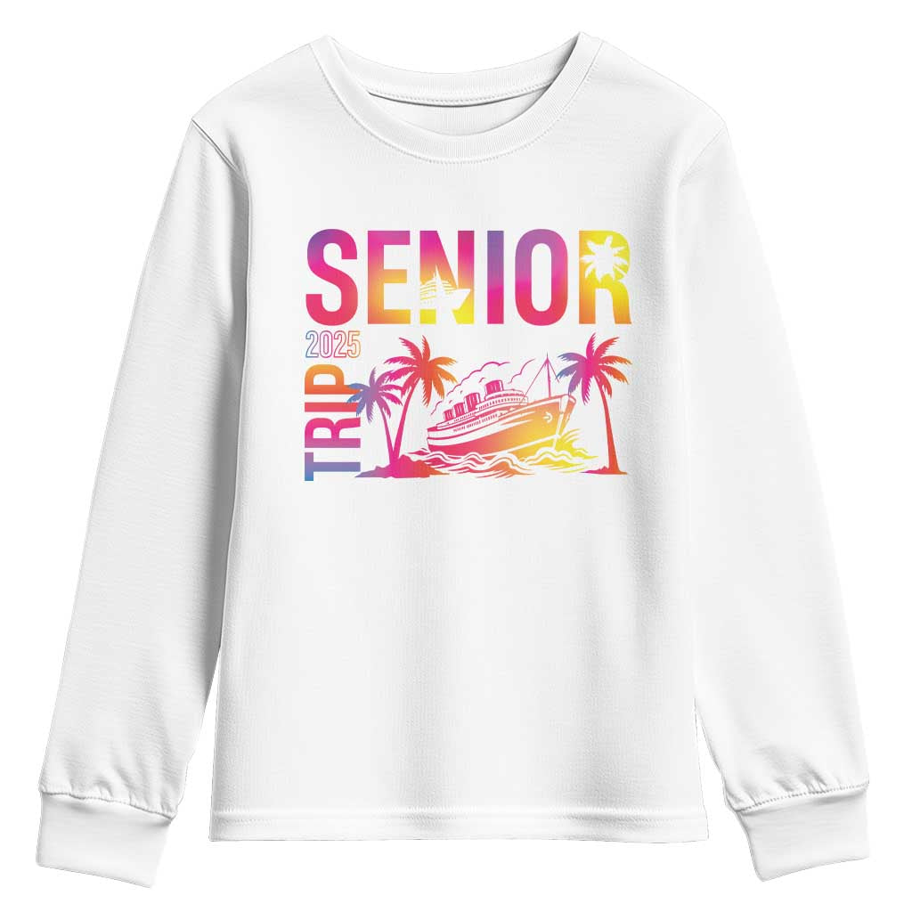 Senior Trip 2025 Youth Sweatshirt Class of 2025 TS09 White Print Your Wear