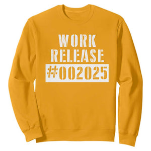 Funny Retirement 2025 Sweatshirt Work Release TS09 Gold Print Your Wear